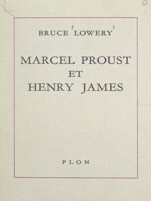 cover image of Marcel Proust et Henry James